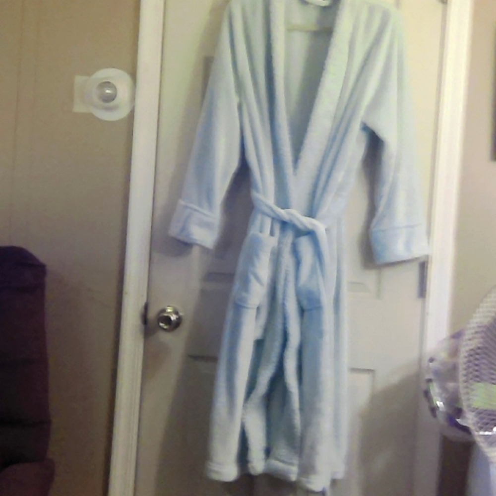 Berkshire Blanket Sherpa Trim ,Plush Robe with Pockets